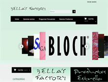 Tablet Screenshot of bellasfactory.com